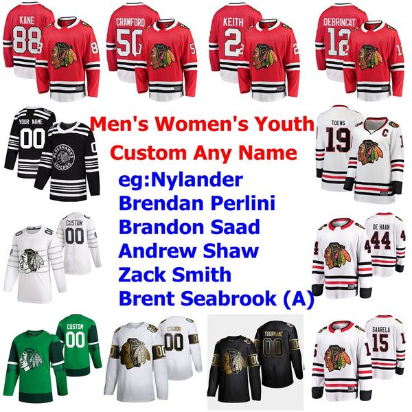 

all star chicago blackhawks hockey jersey brandon saad jersey andrew shaw zack smith dylan strome de haan erik gustafsson custom stitched, Black;red