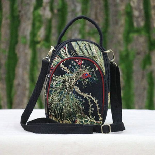 

fashion embroidery women small bagsnice handmade animal embroidered lady cute shoulder&handbag bohemian day clutch carrier