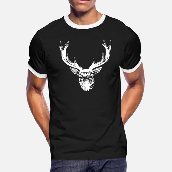 

stag deers t shirt men customize tee shirt round neck letters anti-wrinkle new style spring autumn outfit shirt