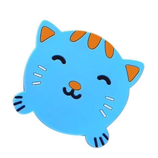 Silicone Talheres Copo Esteira De Pad de Isolamento Dos Desenhos Animados Animal Mesa De Padrão Decorar Estilo Creativo Rã Panda Pig Gato