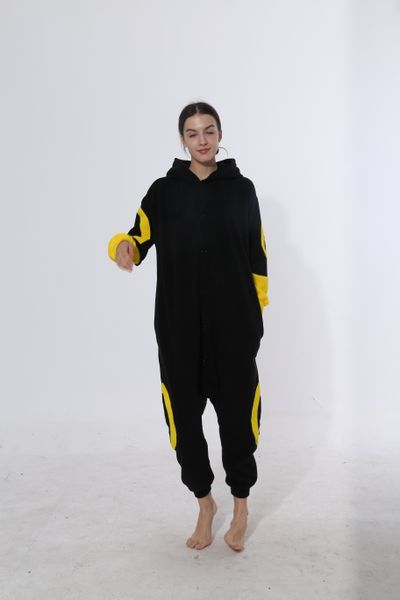

autumn and winter new thick flannel mascot cartoon one-piece pajamas shape clothes, Red;yellow