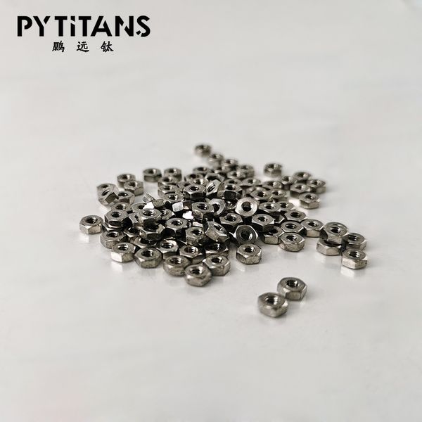 

din 934 titanium nut gr5 ti6al4v hexagon nuts m2 by pytitans