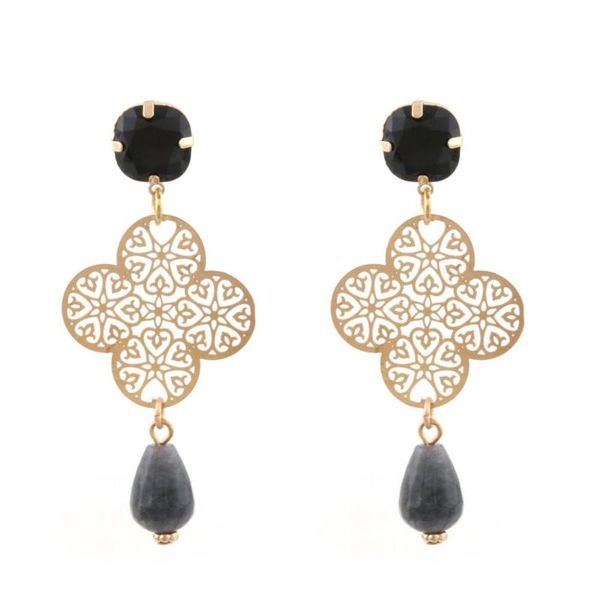 

zouchunfu brincos drop earrings for women stone pendants classic copper earrings luxury party jewelry gifts, Silver