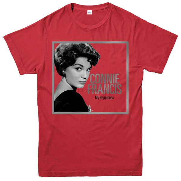 

connie francis t-shirt my happiness american pop singer &amp kids tee top