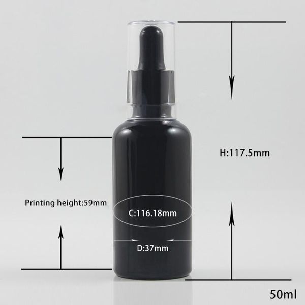 

storage bottles & jars eliquid bottle dropper with clear lid 50ml, skincare packaging perfume glass for essence