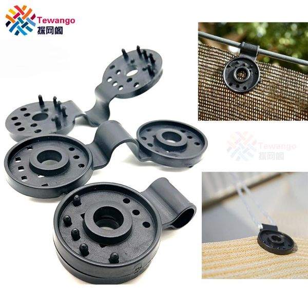

shade tewango 5/10/20/50pcs-pack greenhouse film clip pest net sails privacy screen tarp hang instant grommet garden tools