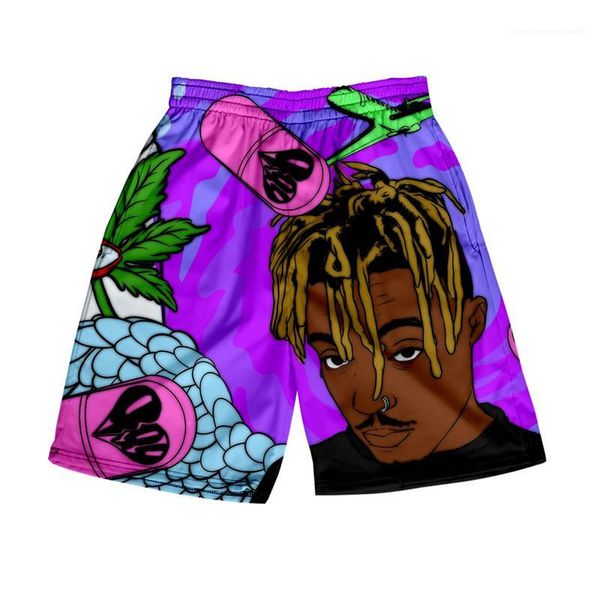 

loose hip hop mens clothing mens designer summer shorts pants rap singer printed mens shorts plus size, White;black