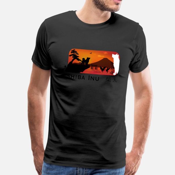

shiba inu japaneseart t shirt men famous cotton o-neck natural famous comfortable spring trend shirt