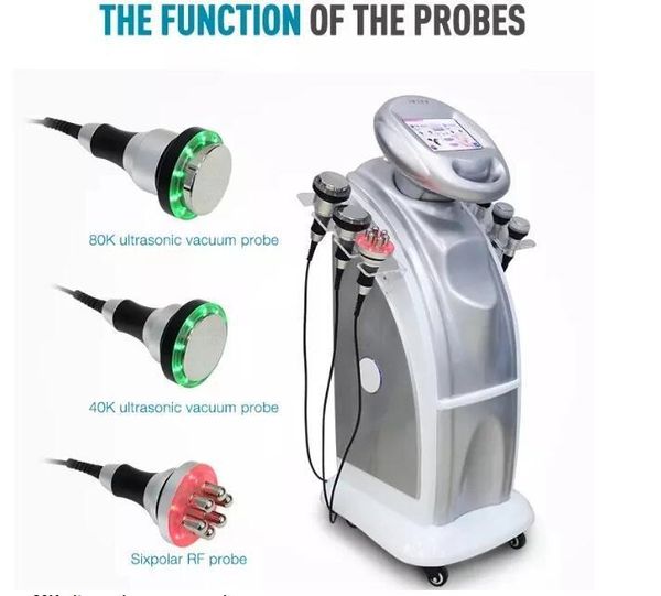 

2021 trending products 40k/ 80k vacuum cavitation system ultrasonic rf suction slimming machine with 7 handle