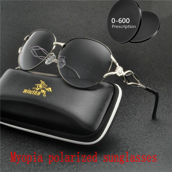 

prescription finished polarized myopia black gary lens sunglasses women butterfly short sighted optics eyewear fml, White;black