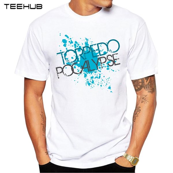 

fashion torpedo pocalypse printed men t-shirt short sleeve casual hipster male t shirts funny cool tee
