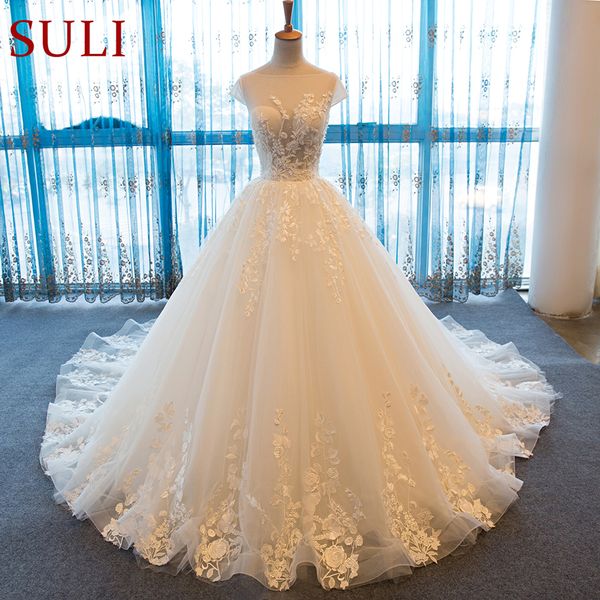 

SL-46 Sexy robe de mariage Vintage Lace Wedding Dress Pearl Bridal wedding gowns, Ivory