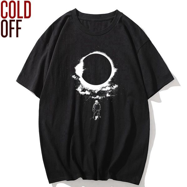 

cold off 100% cotton short sleeve space print men t shirt casual loose summer men tshirt cool o-neck t-shirt men tee shirts