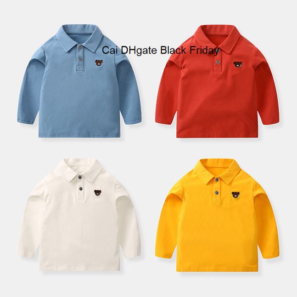 

2020 spring boys casual shirt school kids cotton solid bottoming baby toddlers long sleeved lapel shirts children clothes