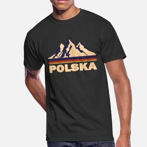 

poland mountain t shirt men customize short sleeve euro size s-3xl anti-wrinkle building spring autumn trend shirt
