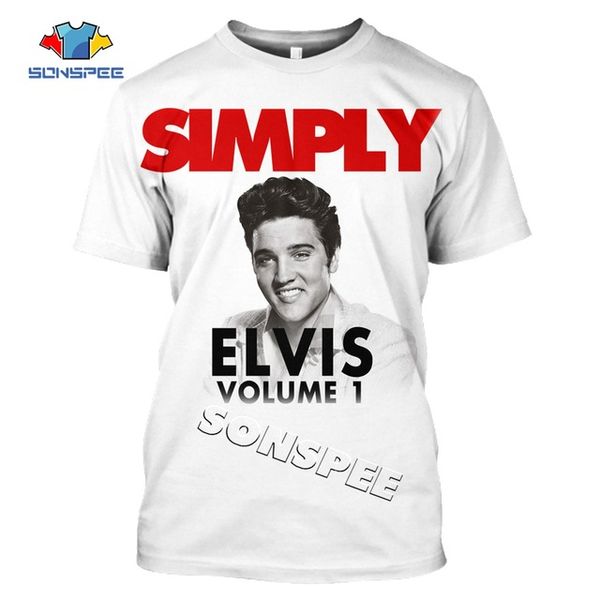 

summer homme pullover elvis presley the king men 3d print shirts harajuku horror funny men clothing