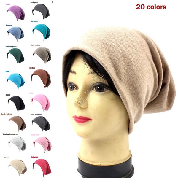 

2020 women men knitted cotton hat winter warm beanie caps pullovers skull cap street hip hop hats casual headgear ear muff d92407, Yellow