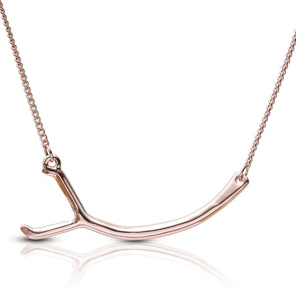 

rose gold color pendant necklace olive branch lucky symbol for girl woman necklace zinc alloy ornament valentine's day gift, Silver