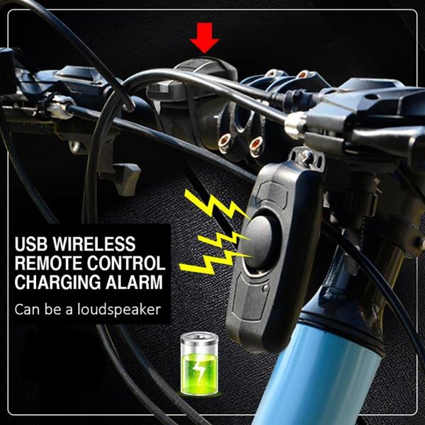 

theft protection usb charging wireless remote alarm vibration motorcycle bike security anti-theft