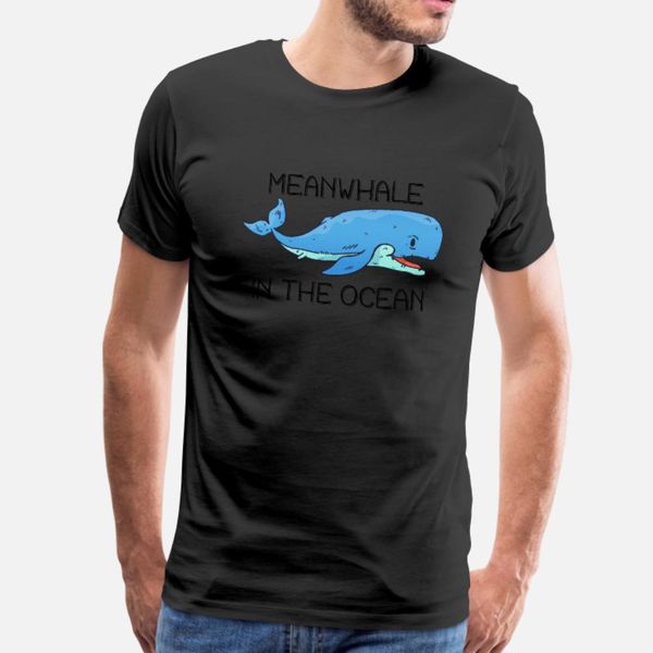 

whale humor meanwhile in the ocean t shirt men personalized tee shirt o neck clothes fit basic spring autumn standard shirt