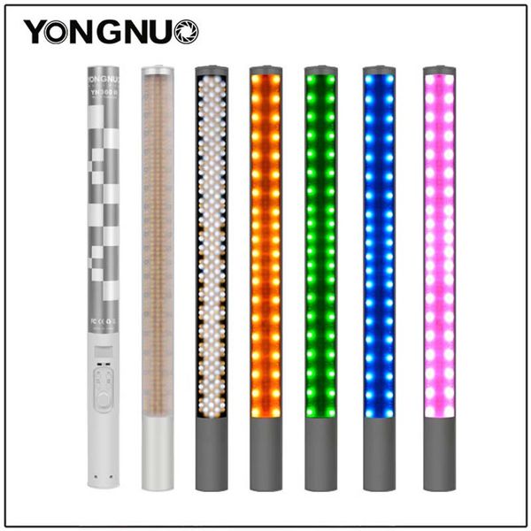 

flash heads yongnuo yn360 ii handheld ice stick led video light built-in battery 3200k to 5500k rgb colorful controlled by phone app