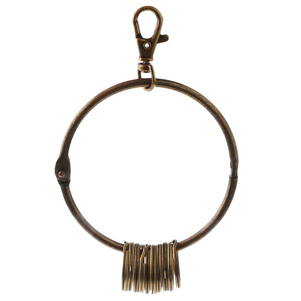 

key chain hooks with key rings (10 loops, Slivery;golden