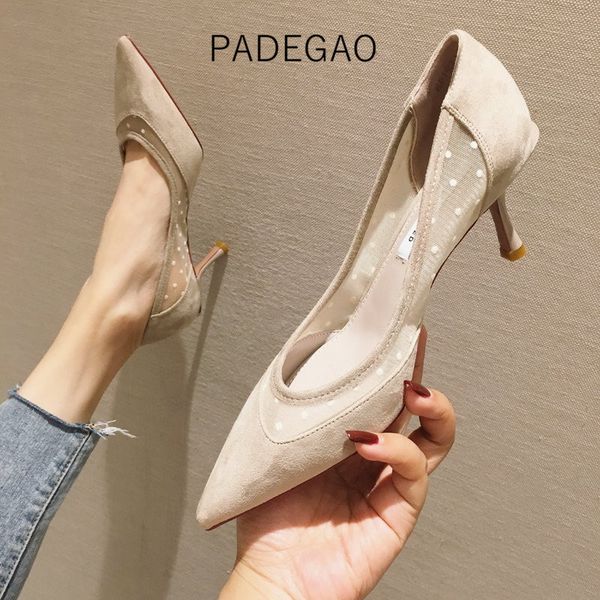 

2020 women shoes black france sweet high-heeled shallow fashion elegant women's shoes