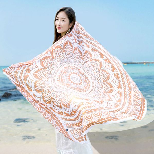 

fashion round relaxing towel beach pineapple watermelon donuts mandala 19 style beach towel round tower extra large yoga mat picnic mat
