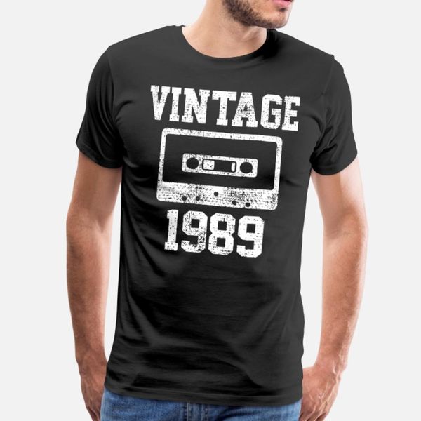 

1989 t shirt men designing 100% cotton size s-3xl unique loose casual summer style family shirt