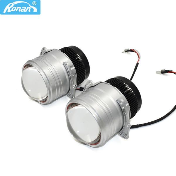 

ronan 3.0 inch direct-injection multi-lens led car headlights dual lens 7 unit led chip high low beam one set diy car retrofit