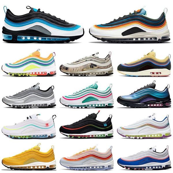 

couple style mesh sports running shoes 97 style series men and women sports casual shoes retro full palm air cushion sports running shoes