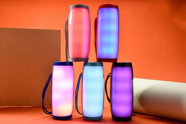

tg157 led light universal wireless mini bluetooth speaker portable overweight subwoofer multifunction stereo support tf card