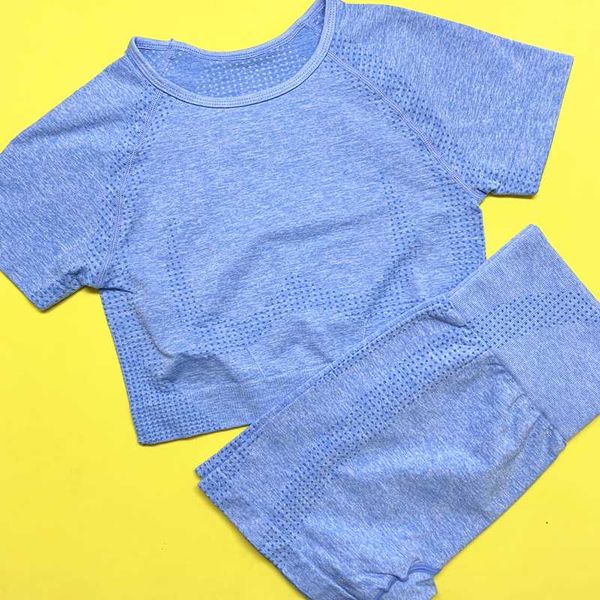 

центр одежда vital бесшовная gym набор workout одежда женщины с коротким рукавом crop tops фитнес шорты спортивная одежда 2pcs йога спортивн, White;red