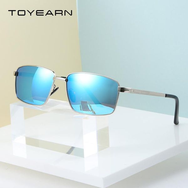 

2020 fashion men's polarized sunglasses men vintage driving goggle mirror square sun glasses for male, White;black