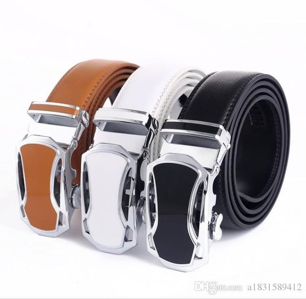 

2020 belt fashion trend men's atmosphere joker auto buckle business belt, Black;brown