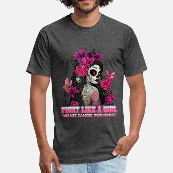 

breast cancer awareness pink flowers girl gifts t shirt men designs 100% cotton o-neck family cute humor spring pictures shirt