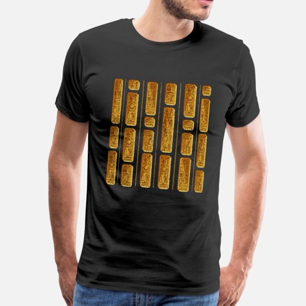 

egyptian hieroglyphics signs archaeology art t shirt men customize cotton euro size s-3xl fit cute funny spring autumn normal shirt