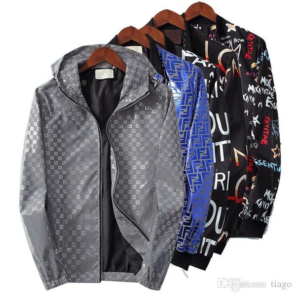 

2020 autumn men designers jacket coat sports brand sweatshirt hoodie with long sleeve zipper windbreaker mens clothing hoodies, Black;brown