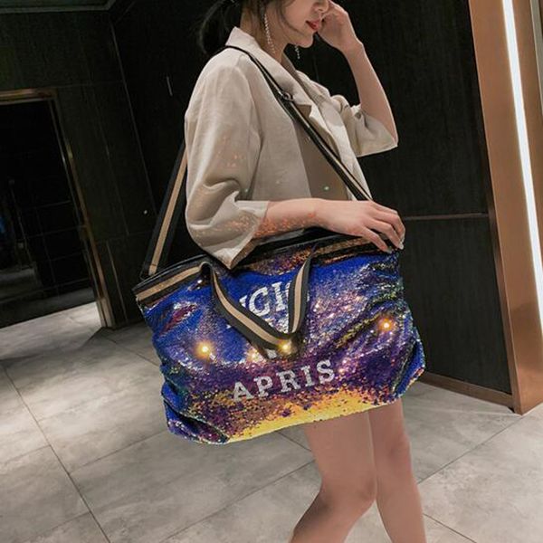 

sequined women bag shoulder bag large capacity european and american style ladies handbag tote crossbody