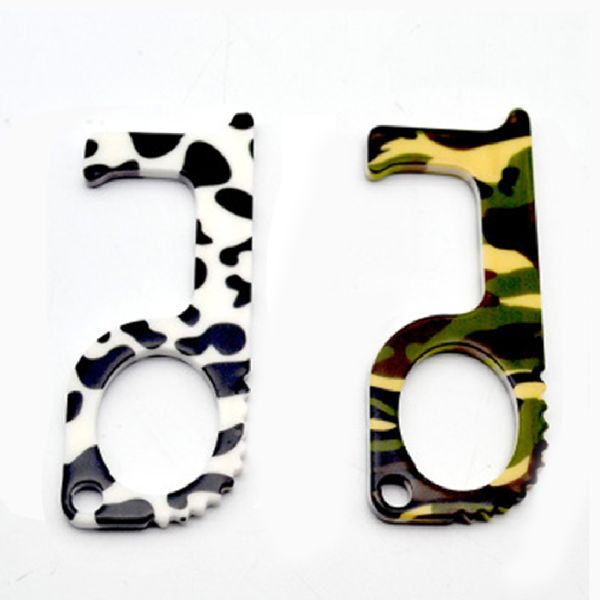 

the new key chain zero-touch elevator button health artifact effectively isolates viruses and is good for health, Silver