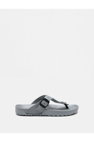 

koton finger break slippers, Black