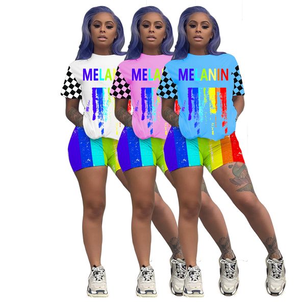 

designer women two piece outfits tie dye tracksuit t shirt hole pants 2 piece set sweatsuits plus size women clothing y458, Gray
