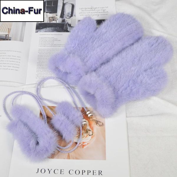 

outdoor women real gloves girls knitted real gloves winter strong elasticity mittens, Blue;gray