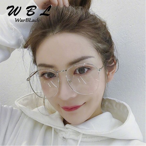 

warblade 2020 new women vintage big frame square sun glasses ladies clear tinted lens mirror goggle eyewear frame hot, Black