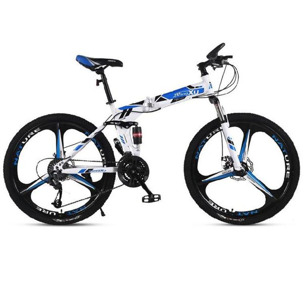 

carbon steel folding mountain bike shock absorption off-road speed change young lightweight