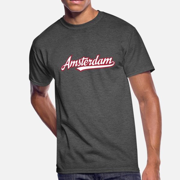 

amsterdam t shirt men customize cotton o-neck cool fit breathable spring autumn pattern shirt