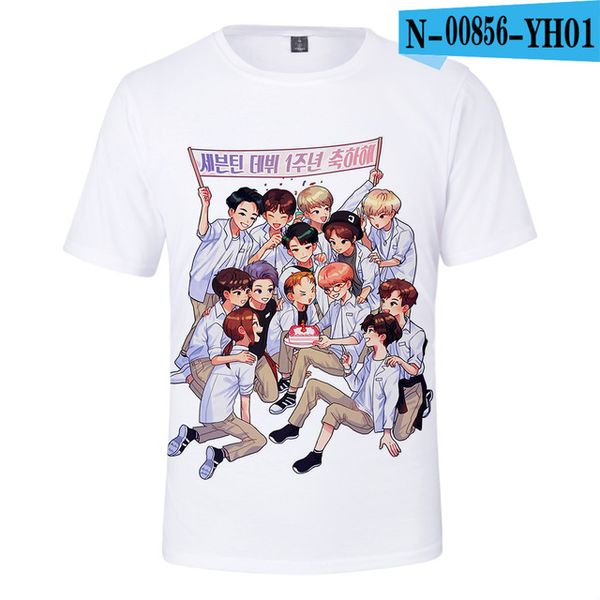 

kpop seventeen 3d print shirts hentai hentai comics men clothing