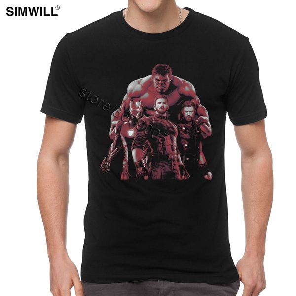 

the avengers t-shirt for men cotton iron man t shirt hulk tee captain america t shirt short sleeved round neck thor tshirt