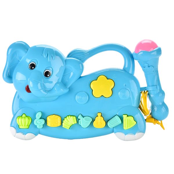 

electric toy elephant musical keyboard play various melodies elephant music piano enrich kid musicial talent instrument 2020