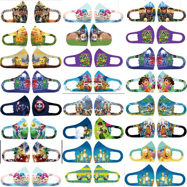 

masks mask character shields face de mask kids pelicula cartoon mascarilla facial cloth custom mask spring kids face face designer fcyyi, Black